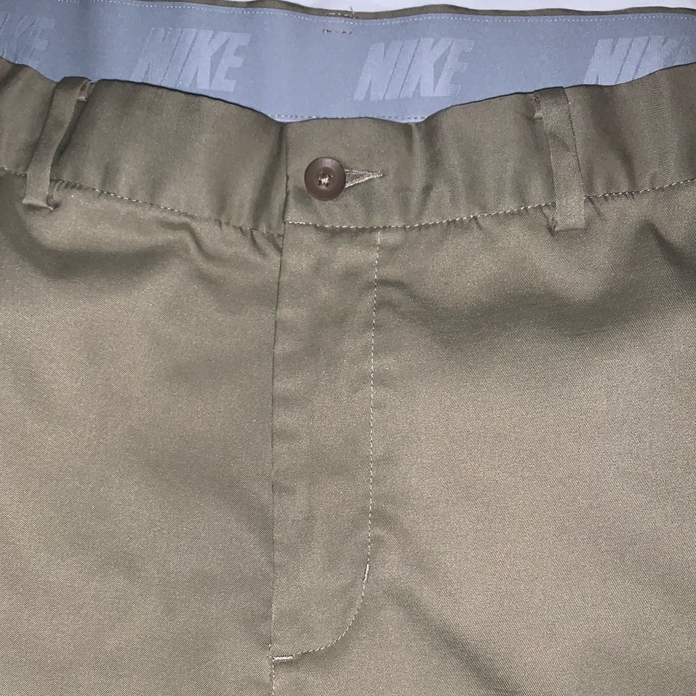 NIKE performance khaki golf polyester pants MENS size 36 X 32 - Picture 13 of 15